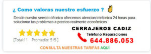 CERRAJEROS CADIZ PRECIOS